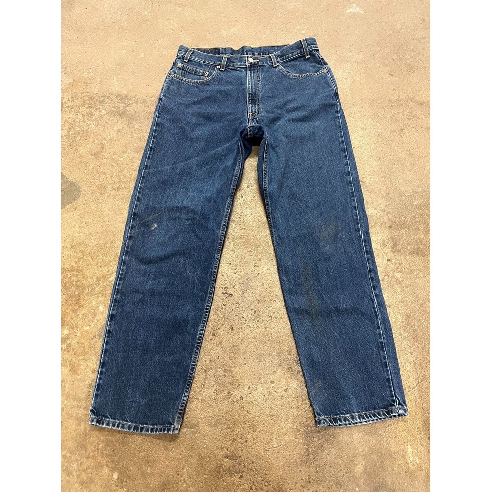Levi's 550 Relaxed Fit Jeans Mens 36x32 Dark Stonewash Denim Cotton Straight Leg